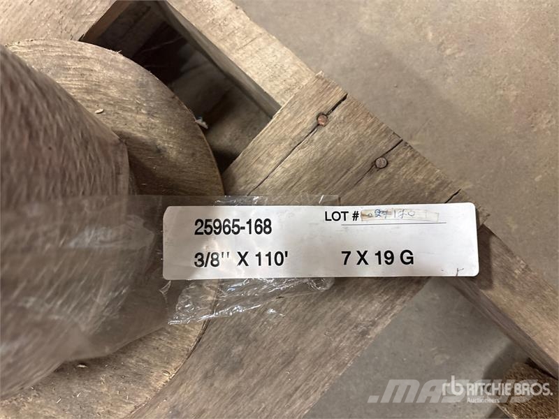 Quantity of 3/8 in Miscellaneous Steel Cable (Unus مكونات أخرى