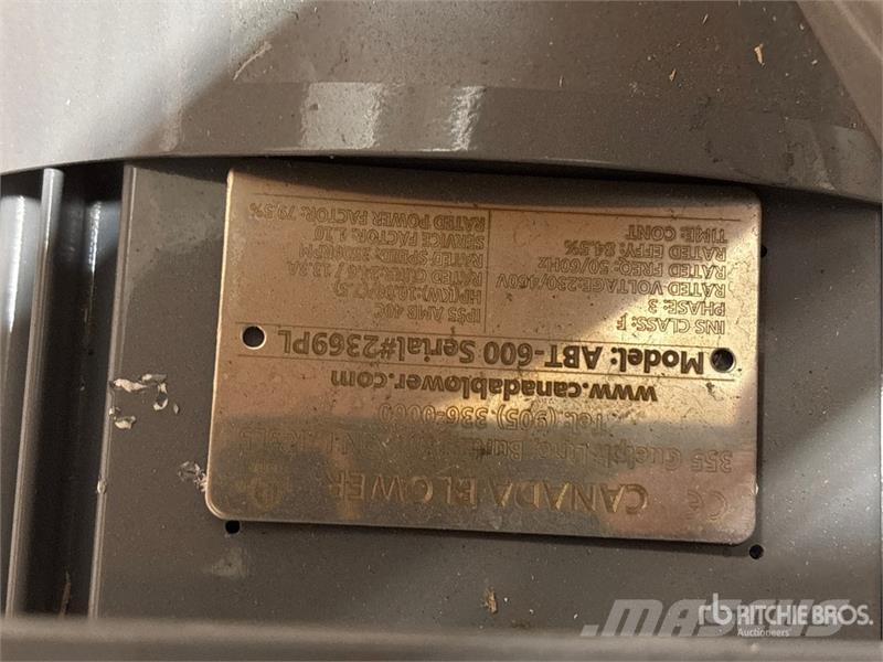  Quantity of (3) Atlantic ABT600 Industrial Blower  Drugi deli