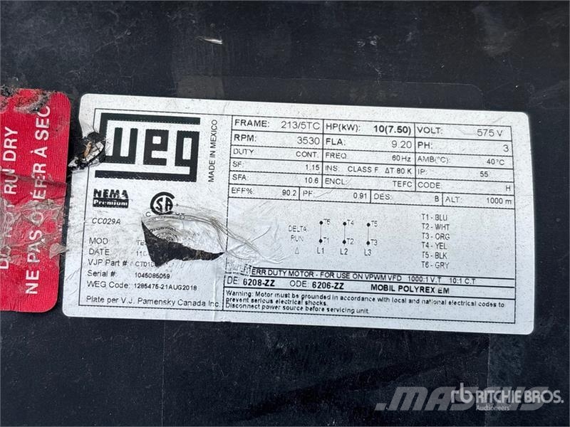 Quantity of (3) Electric Motor Moteur Industriel