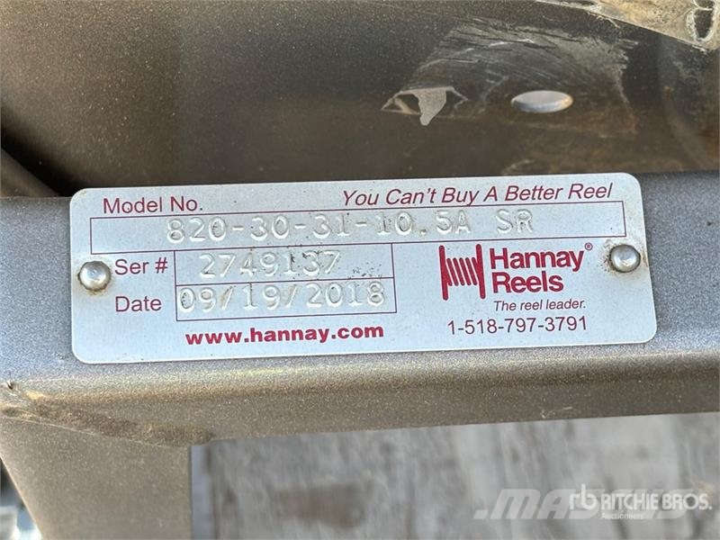 Quantity of (3) Hanway Retractable Fuel Hose Reels Sonstige Baumaschinen