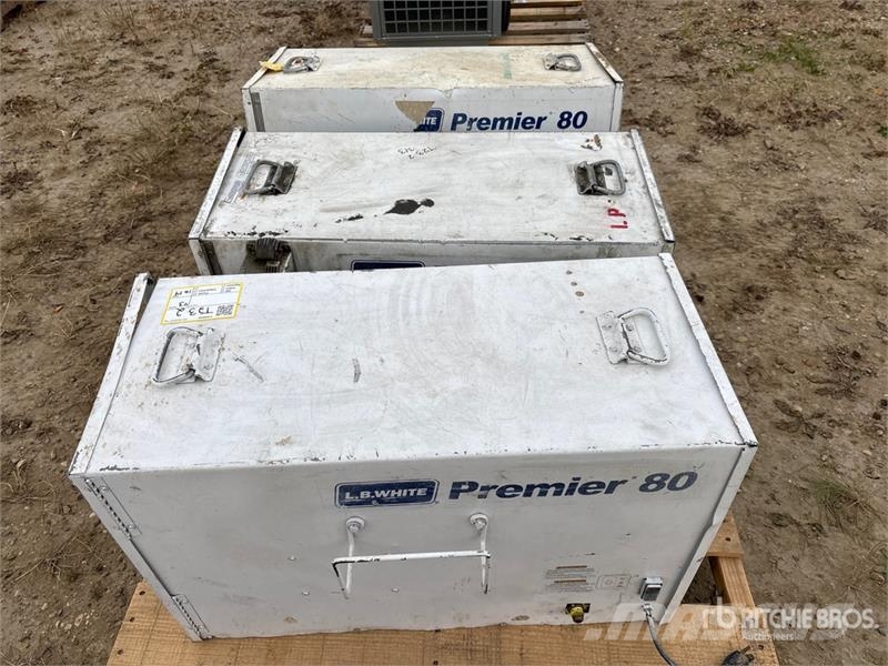  Quantity of (3) L B White TS080 Space Heater Sildīšanas un atkausēšanas iekārtas
