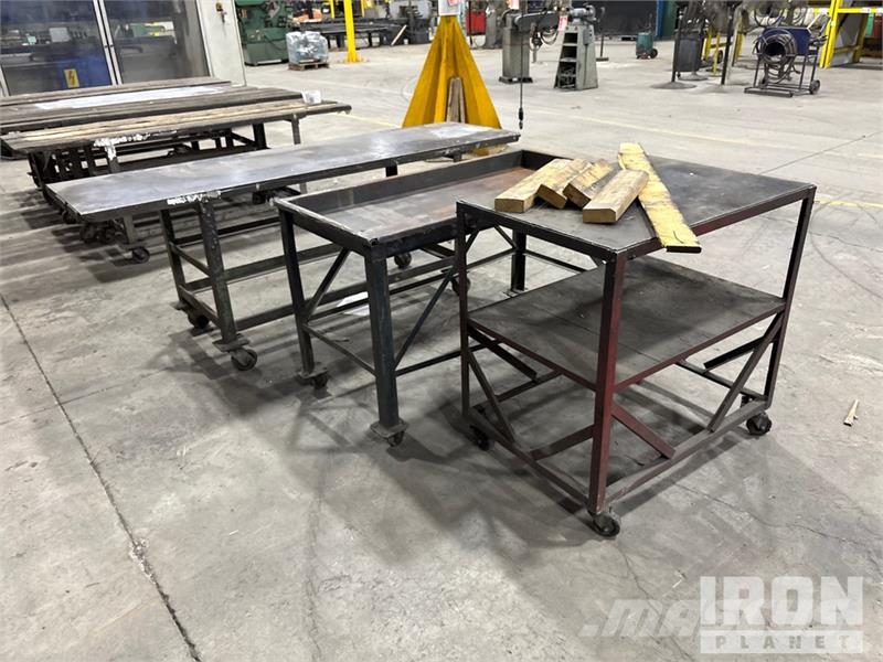  Quantity of (3) Metal Rolling Shop Tables Κατασκευές - Άλλα