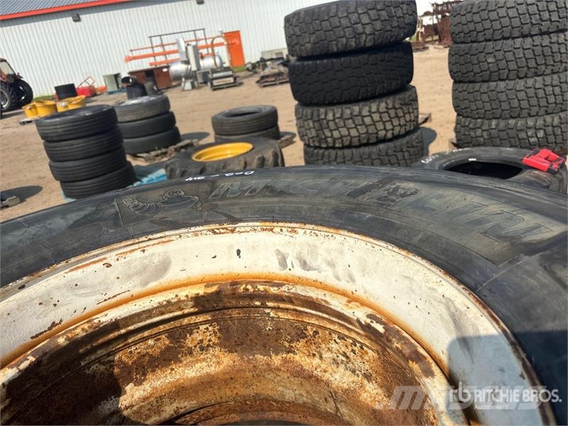 Quantity of (3) Michelin XZL 425/65R22.5 Tires Tyres, wheels and rims