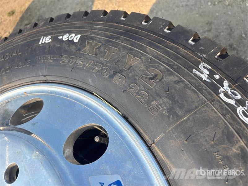 Quantity of (3) Michelin 275/70R22.5 Tires (Unused Tyres, wheels and rims