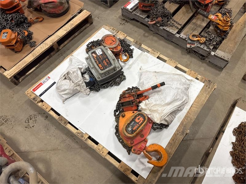 Quantity of (3) Miscellaneous Chain Hoists مكونات أخرى