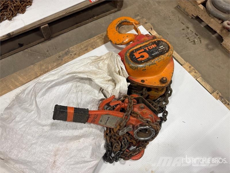 Quantity of (3) Miscellaneous Chain Hoists مكونات أخرى