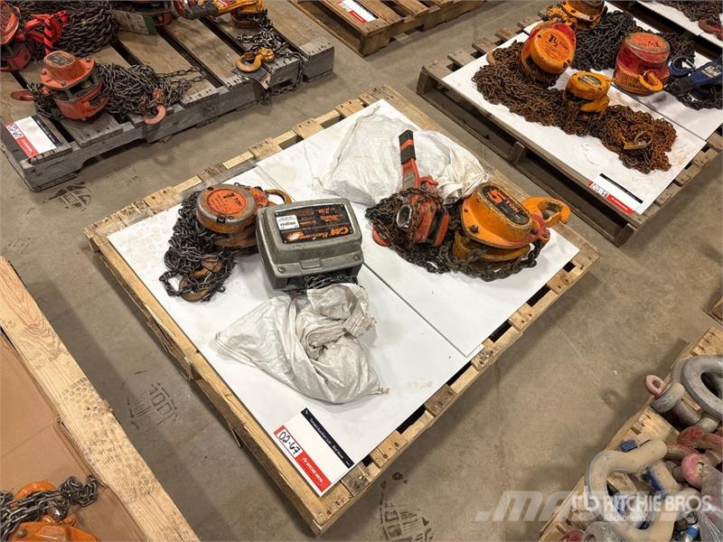 Quantity of (3) Miscellaneous Chain Hoists مكونات أخرى