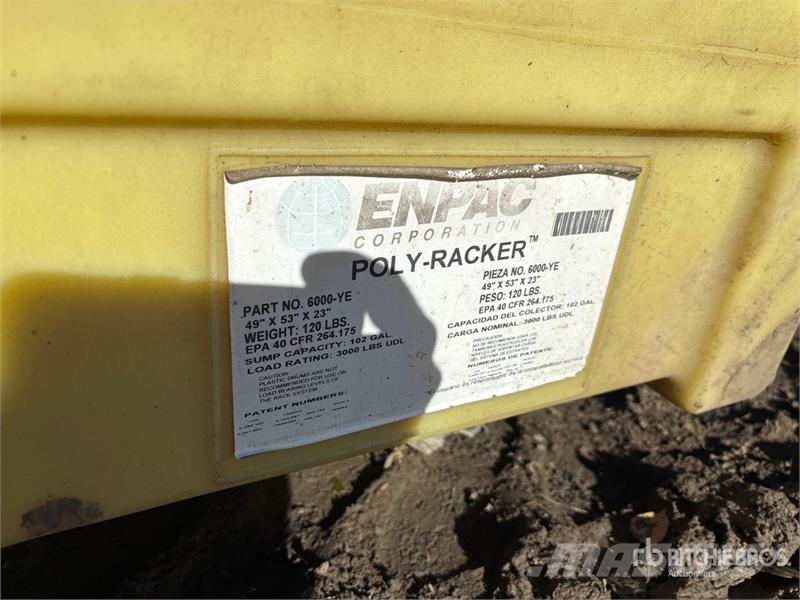  Quantity of (3) Poly tank and containments المصاعد والرافعات المادية