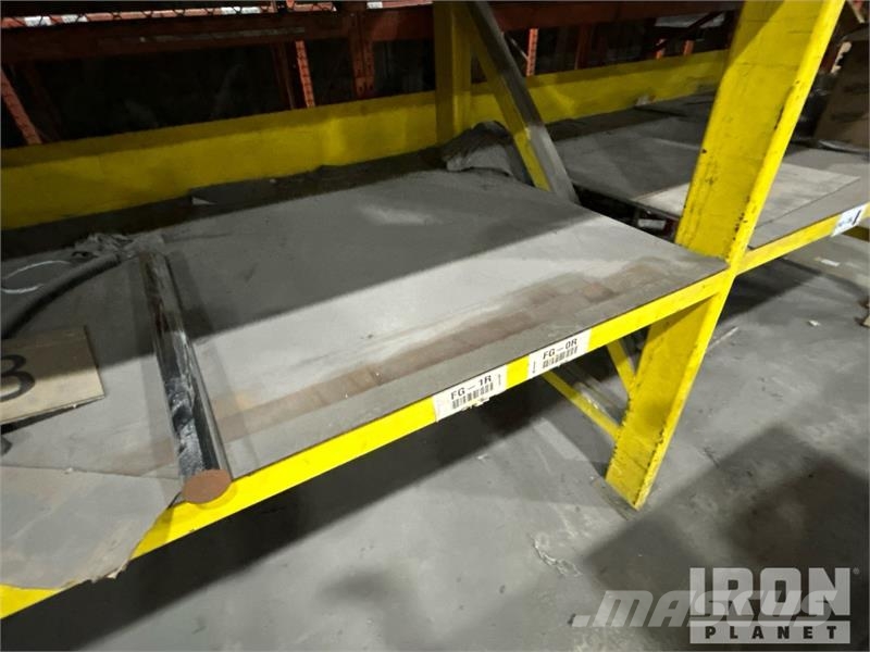 Quantity of (3) Steel Yellow Racking Kiti naudoti statybos komponentai