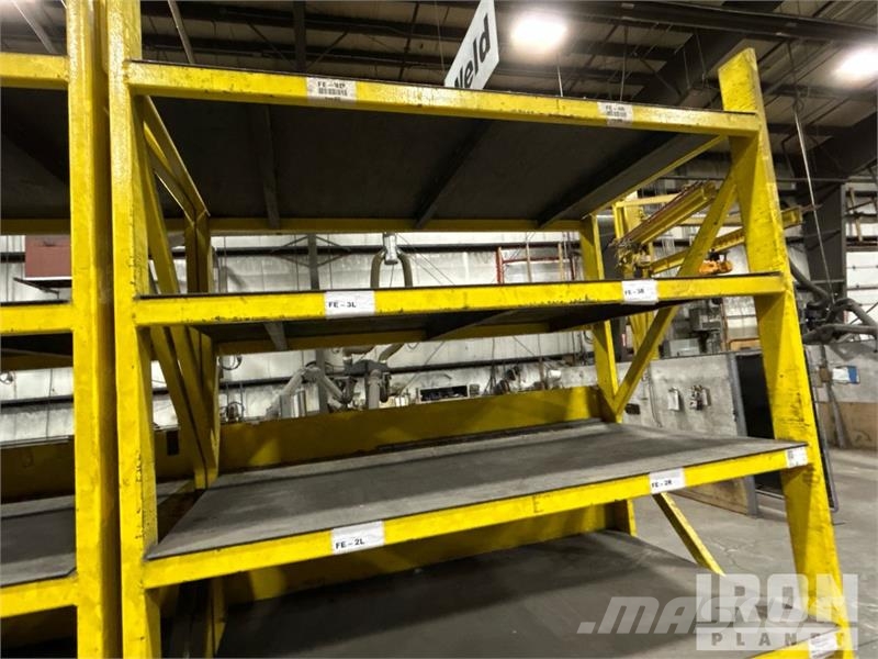 Quantity of (3) Steel Yellow Racking Kiti naudoti statybos komponentai