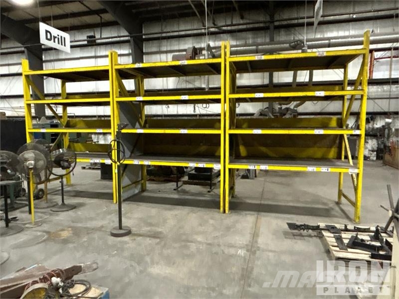 Quantity of (3) Steel Yellow Racking Kiti naudoti statybos komponentai