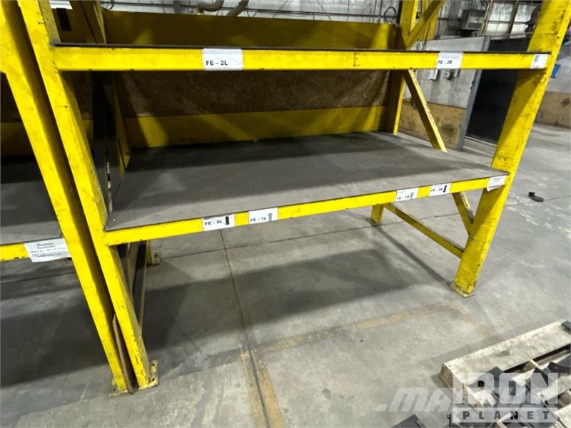 Quantity of (3) Steel Yellow Racking Kiti naudoti statybos komponentai