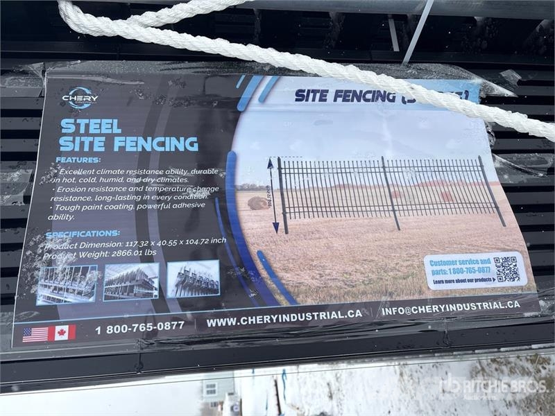 Quantity of (30) 10 ft x 7 ft Iron Fencing Fencing equipment