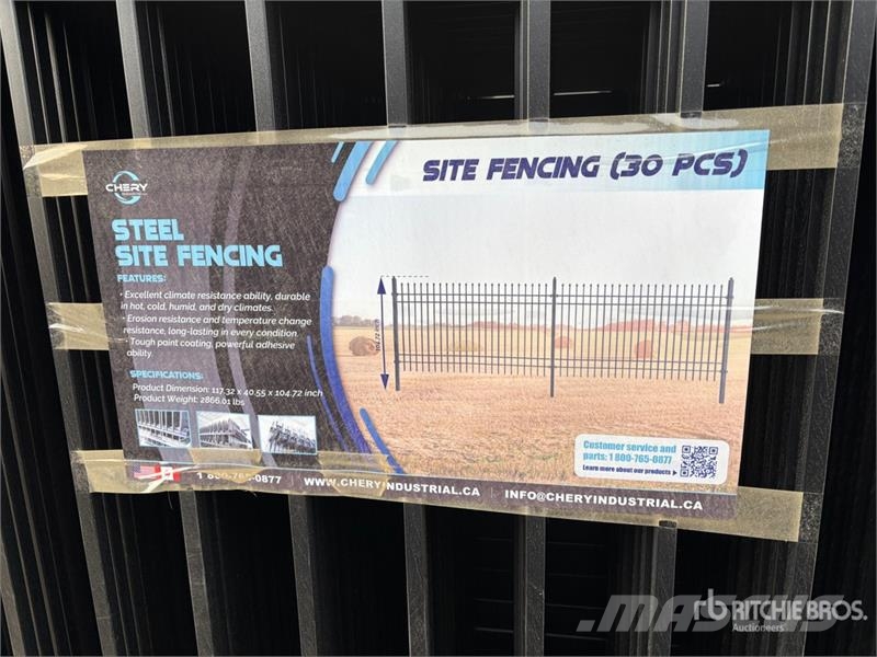 Quantity of (30) 117 in x 104 in Iron Fencing Karja-aidat