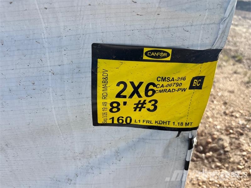  Quantity of (320) 2 x 6 x 8 Douglas Fir #3 Lumber  Kiti naudoti statybos komponentai