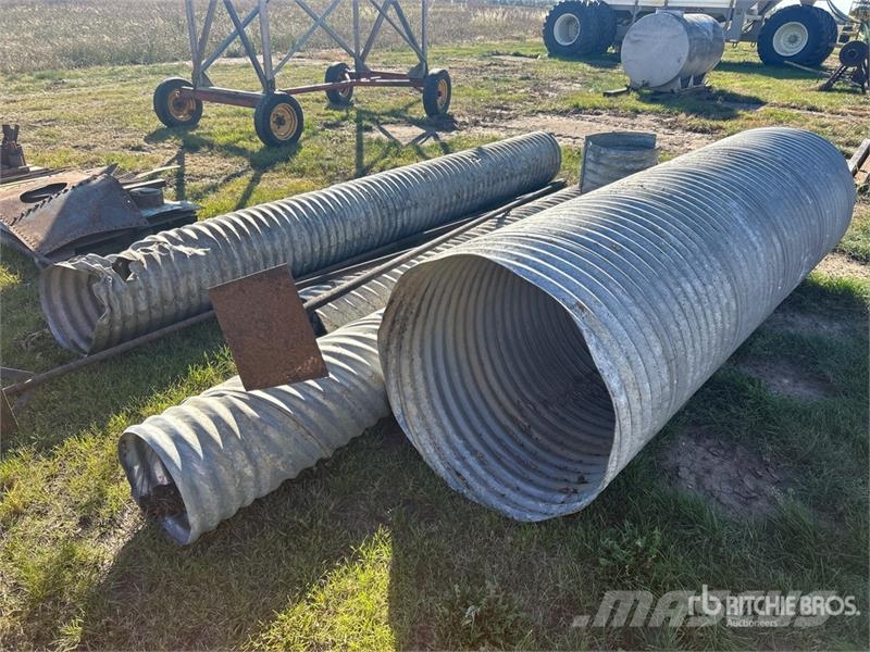 Quantity of (4) 10 ft To 15 ft Steel Culverts Andre komponenter