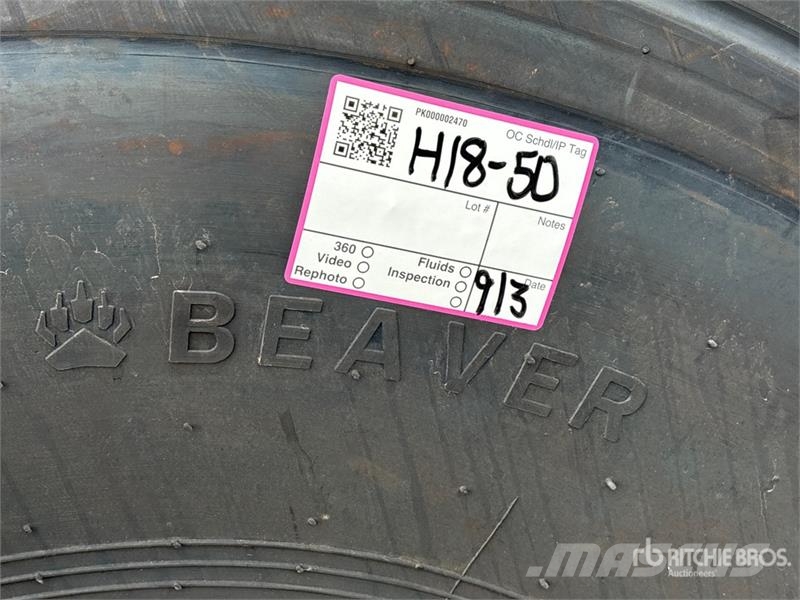 Quantity of (4) Beaver 23.5R25 Tires (Unused) Tyres, wheels and rims