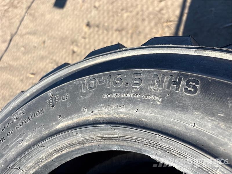  Quantity of (4) Caterpillar 10-16.5 Tires Roti