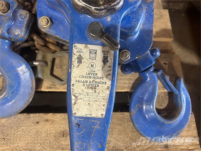 Quantity of (4) Chain Hoists Rigging Crane parts and equipment