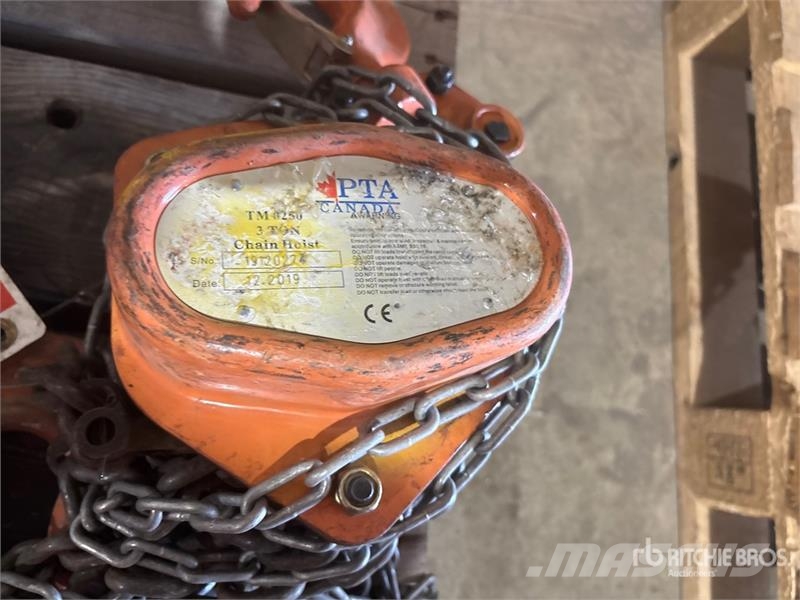 Quantity of (4) Chain Hoists Rigging Запчасти для кранов