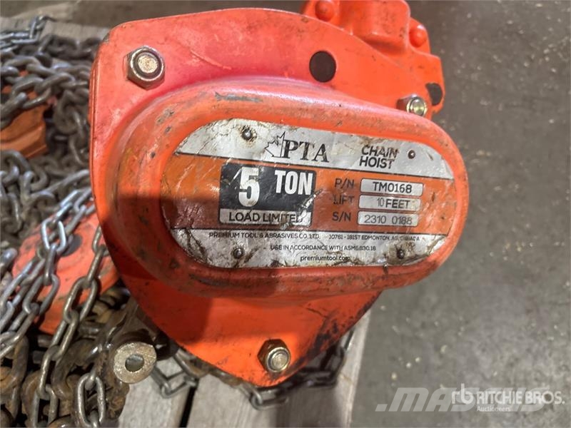 Quantity of (4) Chain Hoists Rigging Запчасти для кранов
