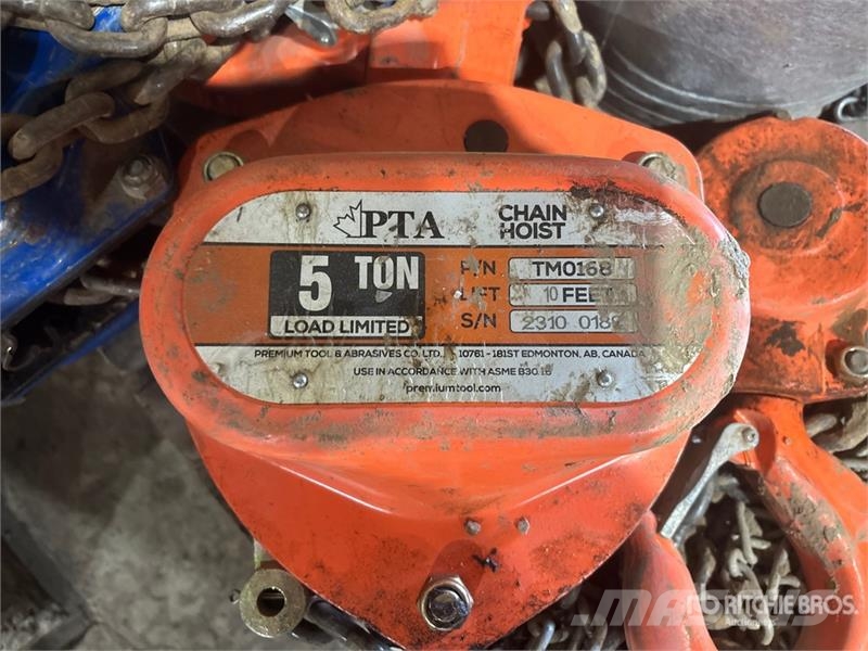 Quantity of (4) Chain Hoists Rigging Запчасти для кранов