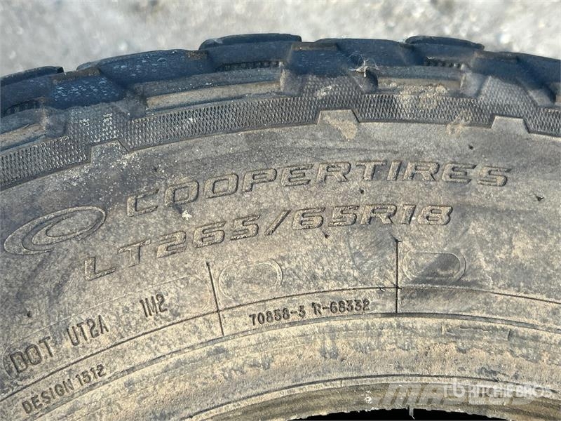  Quantity of (4) Cooper 265/65R18 Tires Llantas