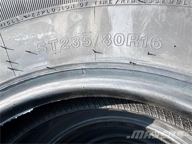  Quantity of (4) Durun ST235/80R16 Trailer Tires (U Tyres, wheels and rims
