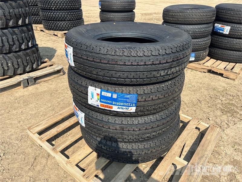  Quantity of (4) Durun ST235/80R16 Trailer Tires (U Tyres, wheels and rims