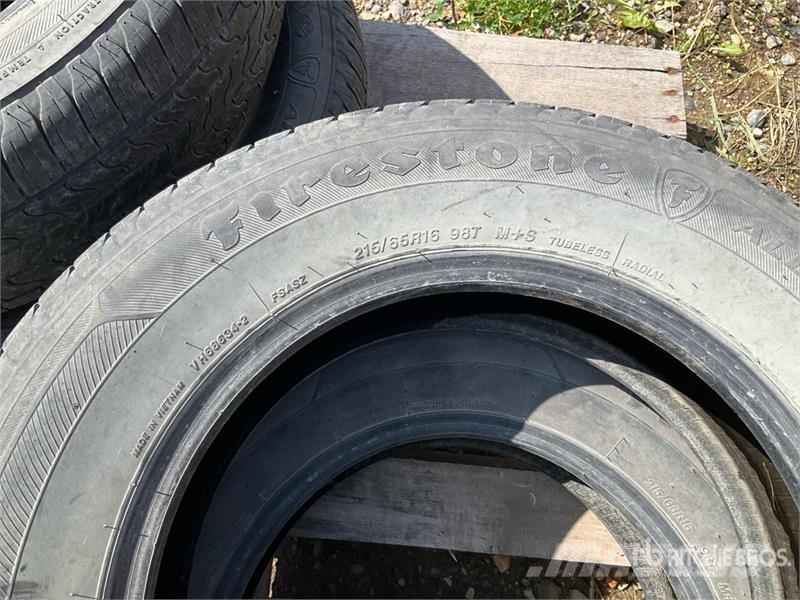  Quantity of (4) Firestone 215/65R16 Car Tires Шины и колёса