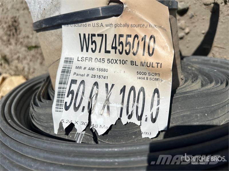 Quantity of (4) HDPE Geomembrane Rolls of 1 mm Pon Lauksaimniecība- Citi