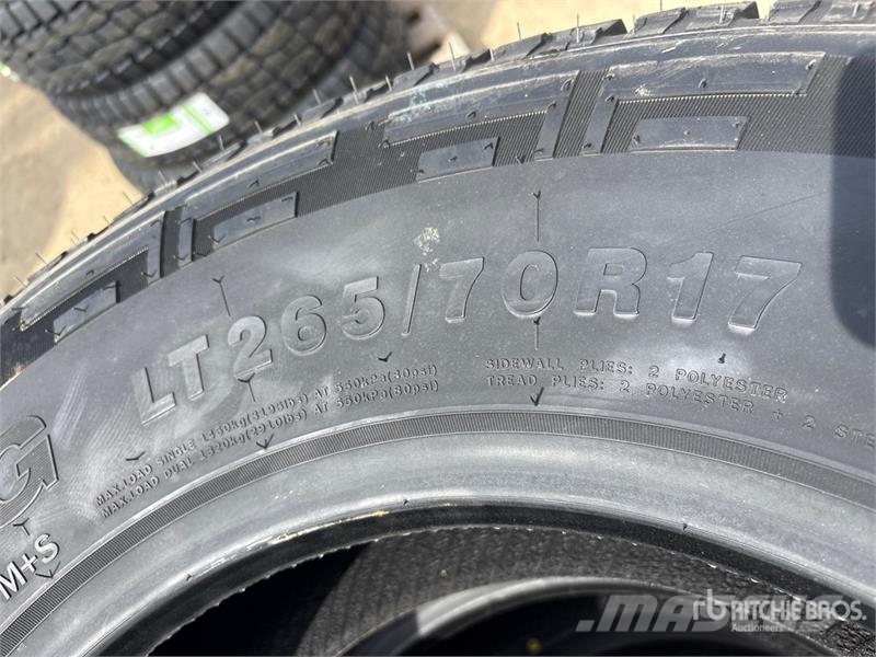 Quantity of (4) Linglong LT265/70R17 Tires (Unused Tyres, wheels and rims