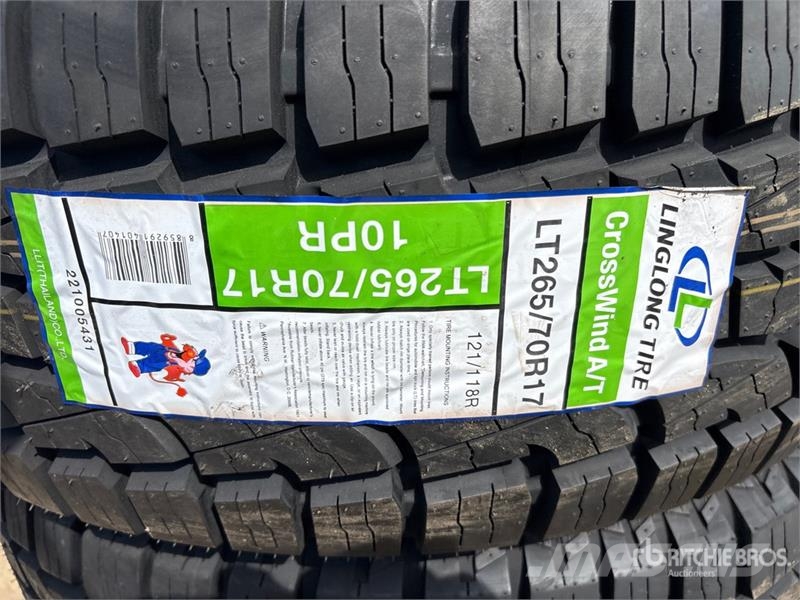 Quantity of (4) Linglong LT265/70R17 Tires (Unused Tyres, wheels and rims