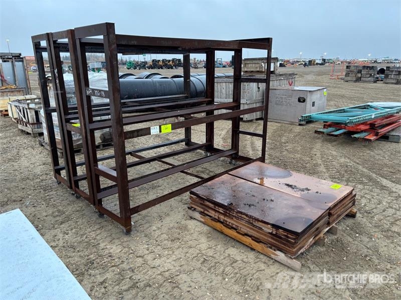  Quantity of (4) Metal Shelving/Tire Racking Shelvi مكونات أخرى