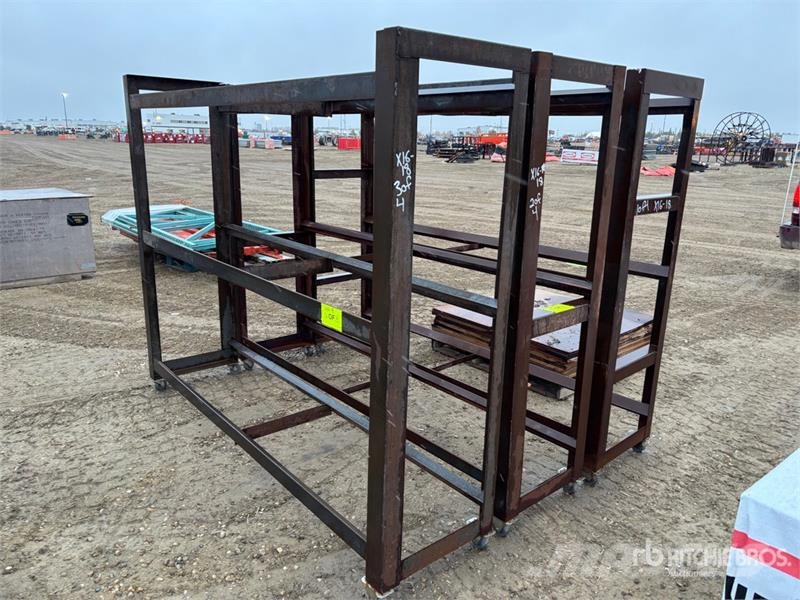  Quantity of (4) Metal Shelving/Tire Racking Shelvi مكونات أخرى