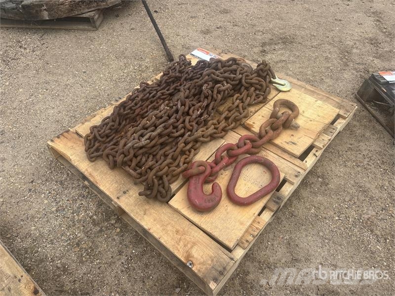 Quantity of (4) Miscellaneous Heavy Grade Chains Строителство - Други