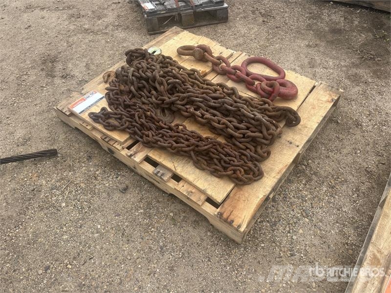 Quantity of (4) Miscellaneous Heavy Grade Chains Строителство - Други