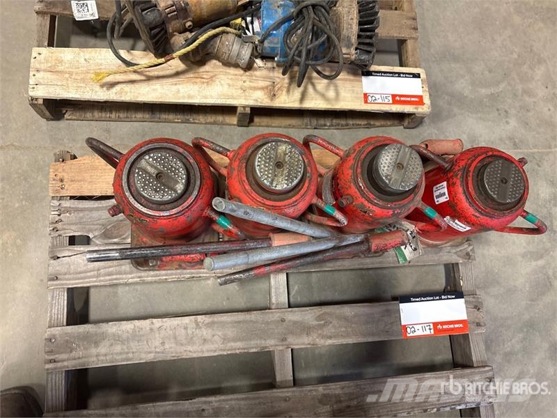  Quantity of (4) Norco 50 Ton Hydraulic Bottle Jack معدات البناء - غير ذلك