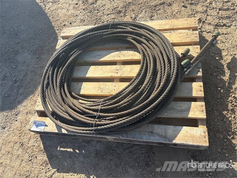 Quantity of (4) Pallets of 24 Ft Winch Cable Andre komponenter