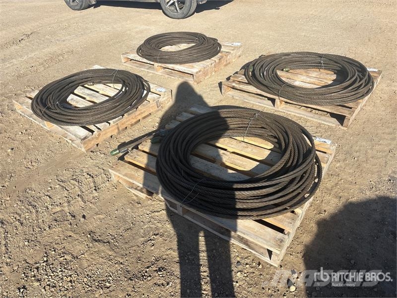 Quantity of (4) Pallets of 24 Ft Winch Cable Andre komponenter