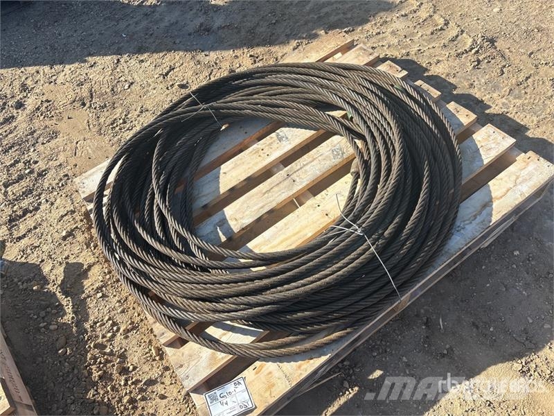 Quantity of (4) Pallets of 24 Ft Winch Cable Andre komponenter