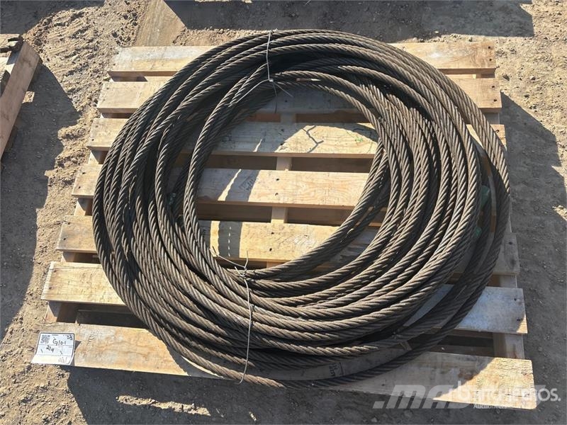 Quantity of (4) Pallets of 24 Ft Winch Cable Andre komponenter