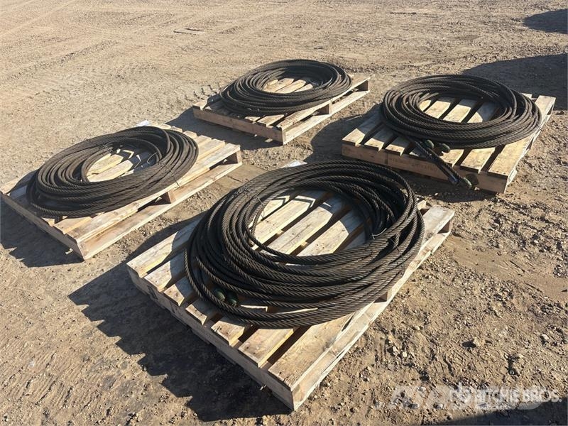 Quantity of (4) Pallets of 24 Ft Winch Cable Andre komponenter