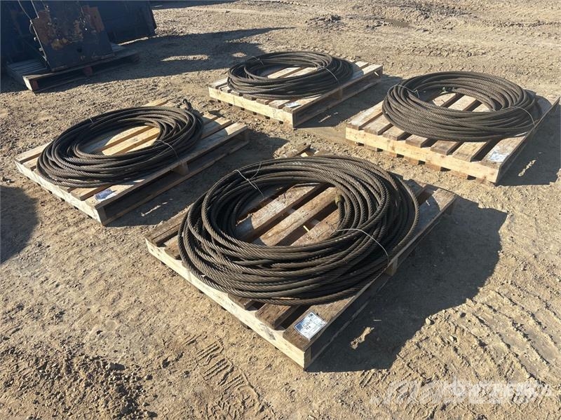 Quantity of (4) Pallets of 24 Ft Winch Cable Andre komponenter