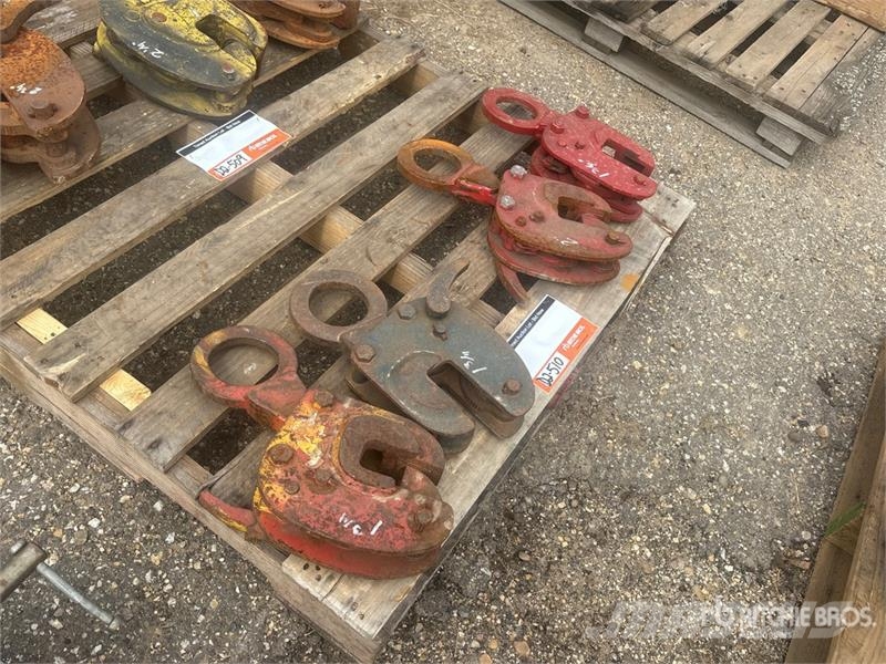 Quantity of (4) Plate Steel Lifting Clamps Строителство - Други