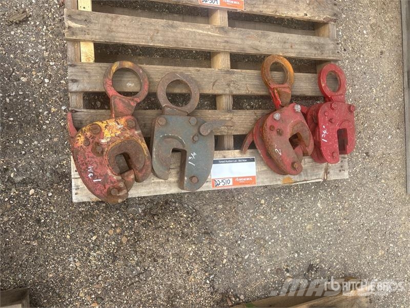 Quantity of (4) Plate Steel Lifting Clamps Строителство - Други