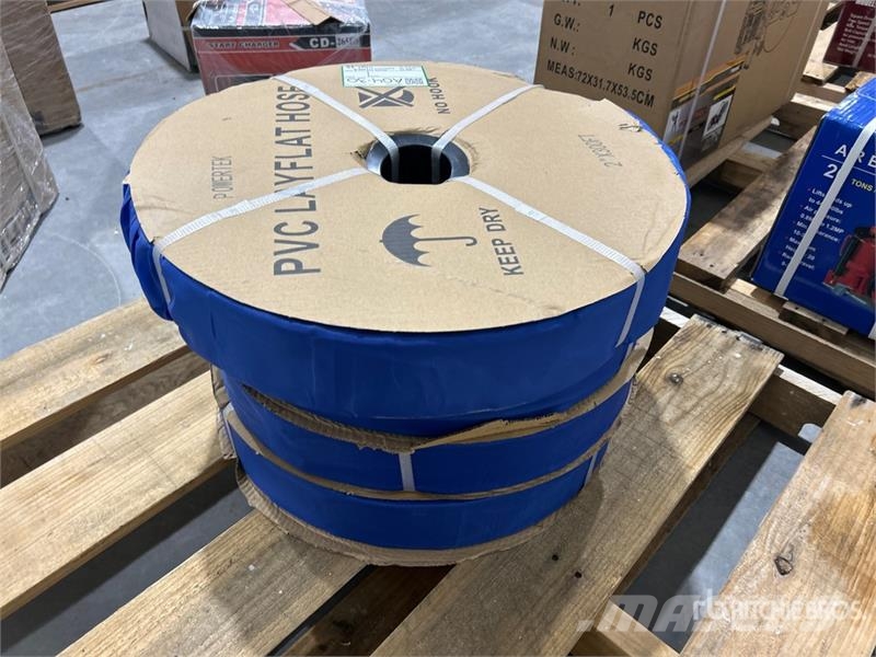  Quantity of (4)  Powertek 2 in x 300 ft PVC Layfla ملحقات خرسانة