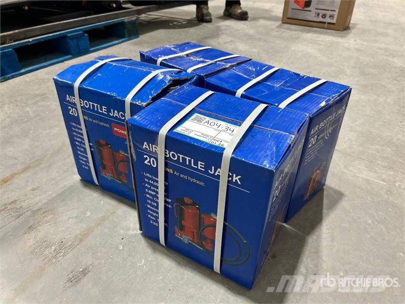 Quantity of (4) Powertek 20T lifter 20 Ton Air Bo Építőipar - Egyebek