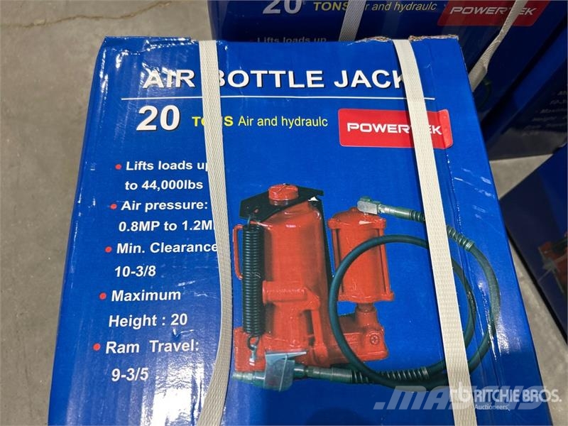 Quantity of (4) Powertek 20T lifter 20 Ton Air Bo Építőipar - Egyebek