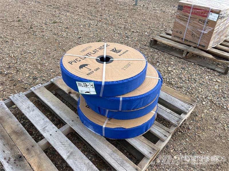 Quantity of (4) Powertek 2"-300FT PVC Layflat Wat Acessórios de concreto